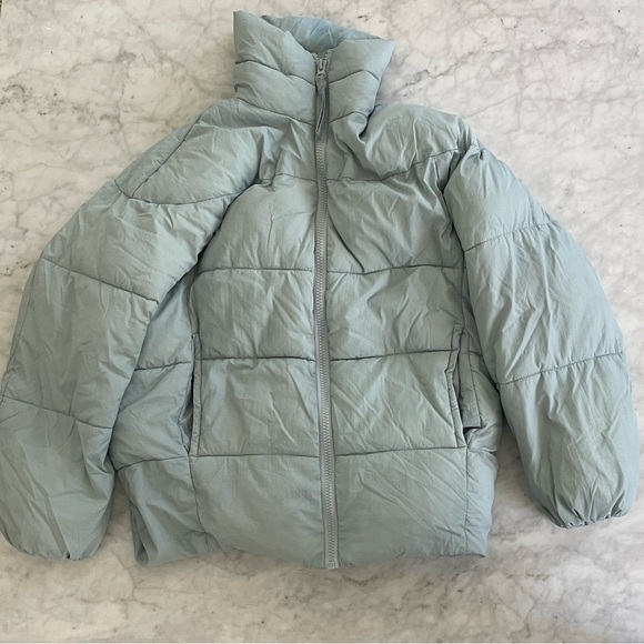 Urban Outfitters Light Blue Puffer Jacket - XS